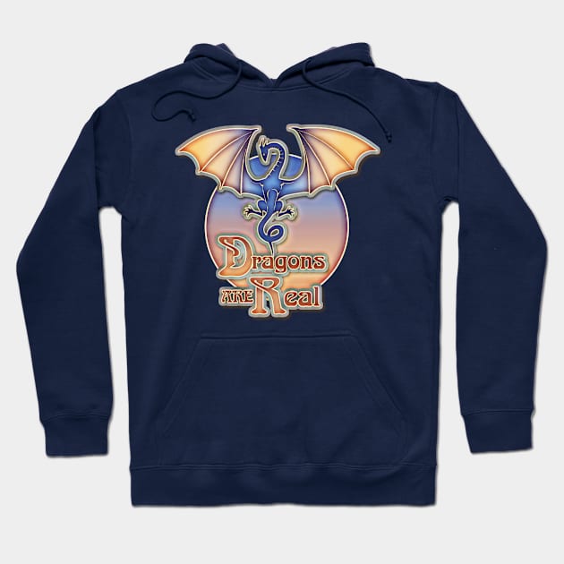 Dragons are Real Hoodie by AlondraHanley